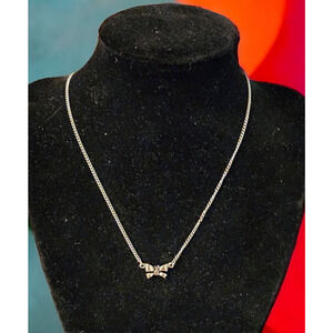 Small butterfly chocker necklace
